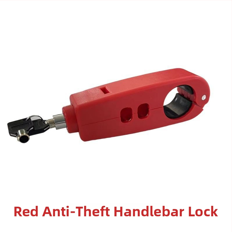 Κλειδαριά τιμονιού με συναγερμό – Κλασικό μοντέλο; υλικό αλουμινίου κράμα / χαλκός; συμβατό με ηλεκτρικά οχήματα, μοτοσικλέτες και τρίκυκλα; βάρος 0.2 kg