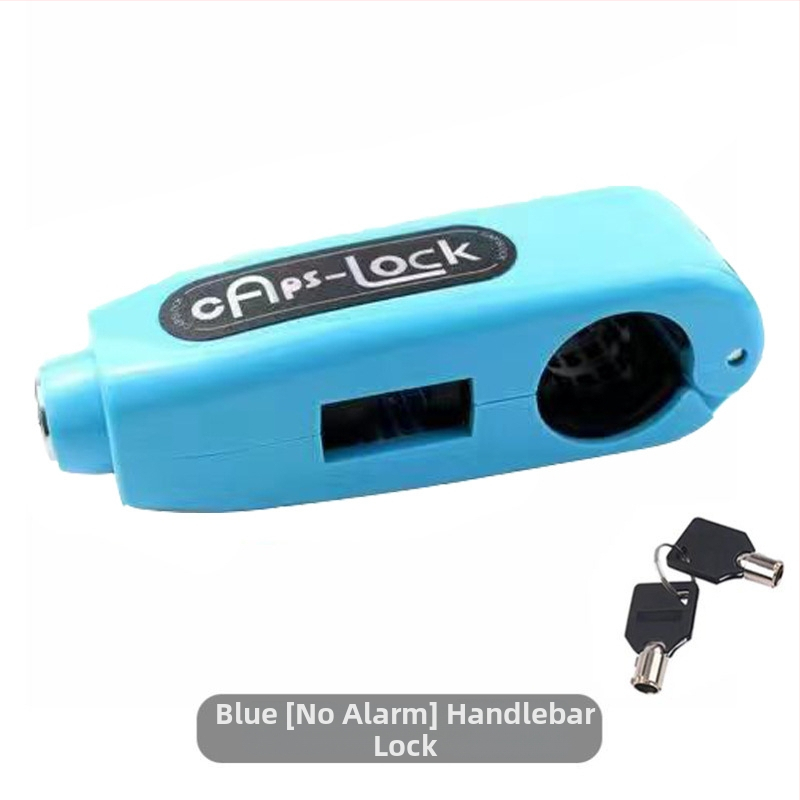 Κλειδαριά τιμονιού με συναγερμό – Κλασικό μοντέλο; υλικό αλουμινίου κράμα / χαλκός; συμβατό με ηλεκτρικά οχήματα, μοτοσικλέτες και τρίκυκλα; βάρος 0.2 kg