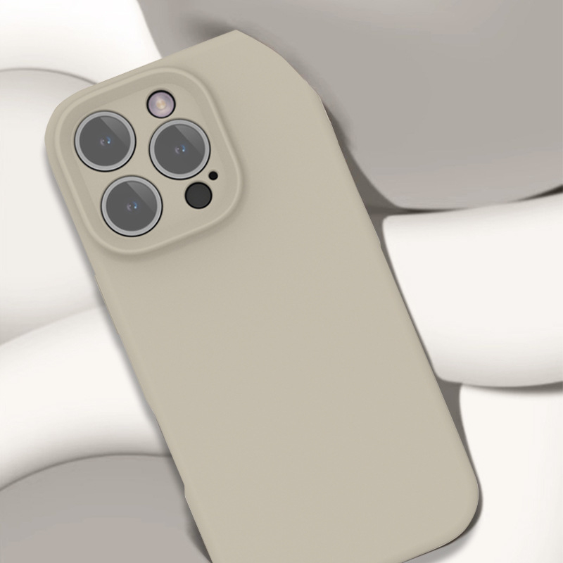 Carcasă din silicon lichid, culoare uni pentru seria iPhone 16, cu protecție completă a obiectivului și rezistență la căderi