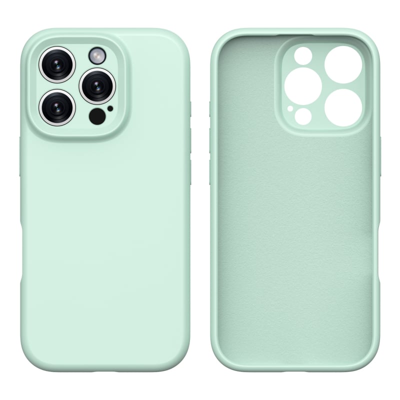 Carcasă din silicon lichid, culoare uni pentru seria iPhone 16, cu protecție completă a obiectivului și rezistență la căderi