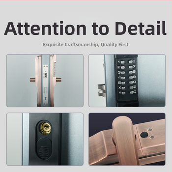 Villa előkert kapu – kétoldalas mechanikus jelszavas zár, OL4055, cinkötvözet, mechanikus típus, 80×80 rúd vastagság, biztonsági ajtókhoz.