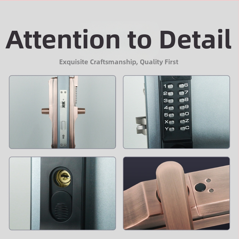 Vilová brána – dvojstranný mechanický zámok s kódovým zabezpečením, OL4055, zliatina zinku, mechanický typ, tyč 80×80, pre bezpečnostné dvere.