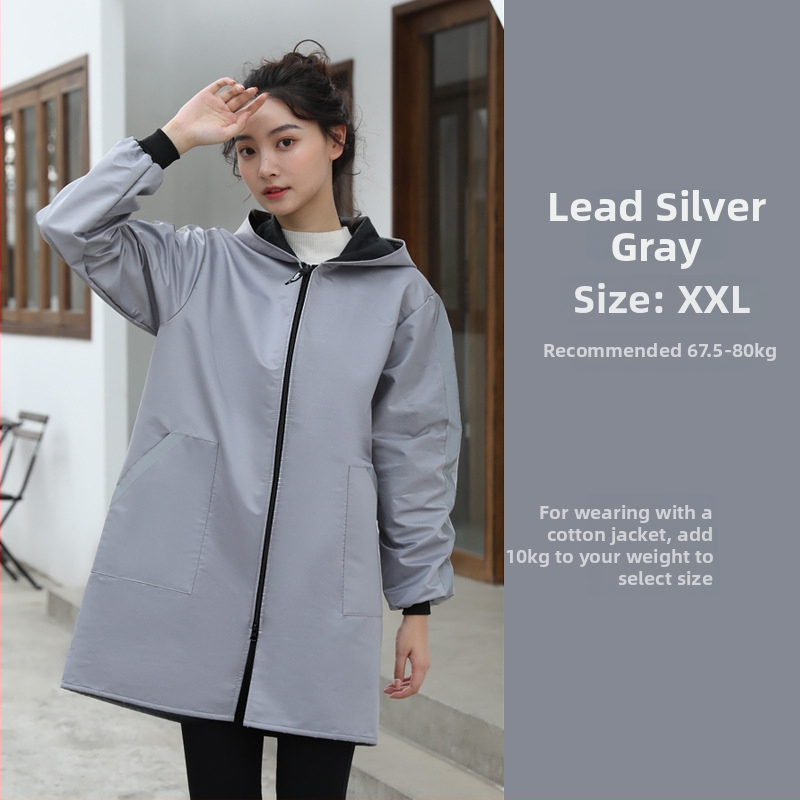 Фартук с ръкави за кухня – антизамърсяващ, модерен минималистичен стил.