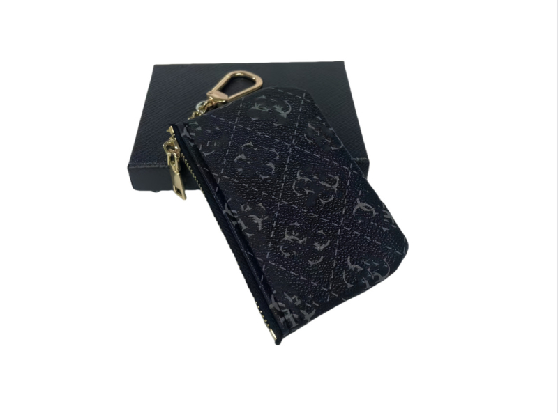 Portofel cu fermoar din PU, model anime, unisex, pliabil, primăvara 2025