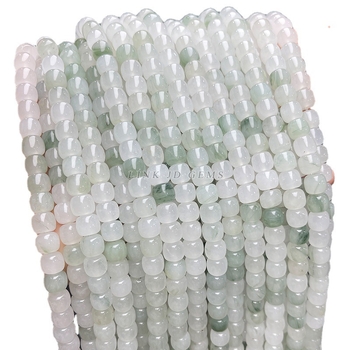 Χαλαρές χάντρες από νεφρίτη, γυαλισμένες, σε σχήμα μήλου, μάρκα Jingde, αξεσουάρ