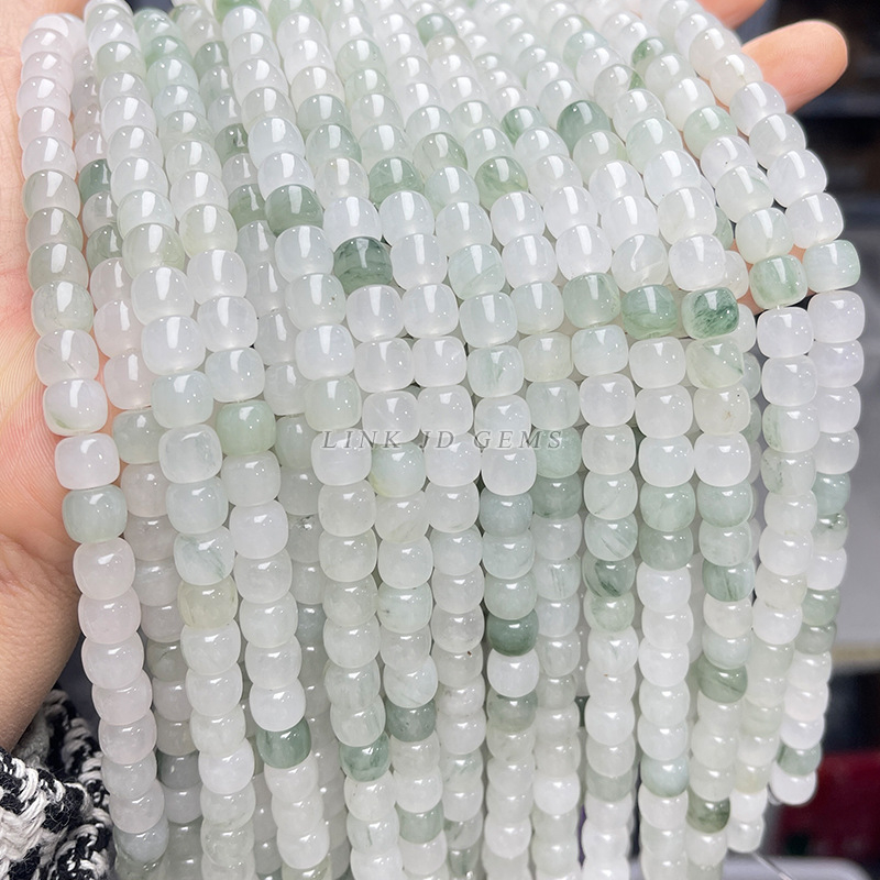 Χαλαρές χάντρες από νεφρίτη, γυαλισμένες, σε σχήμα μήλου, μάρκα Jingde, αξεσουάρ