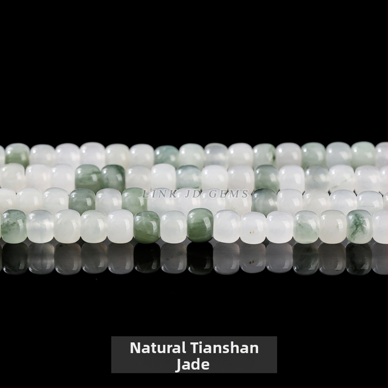 Χαλαρές χάντρες από νεφρίτη, γυαλισμένες, σε σχήμα μήλου, μάρκα Jingde, αξεσουάρ