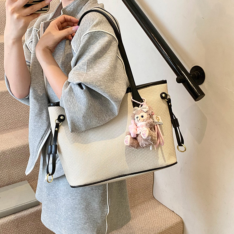 Τσάντα Tote από PU για Αναψυχή και Ταξίδια, οριζόντιο τετράγωνο σχήμα, κλείσιμο με φερμουάρ, επένδυση πολυεστέρα, εσωτερικές θήκες (θήκη με φερμουάρ, θήκη για κινητό)