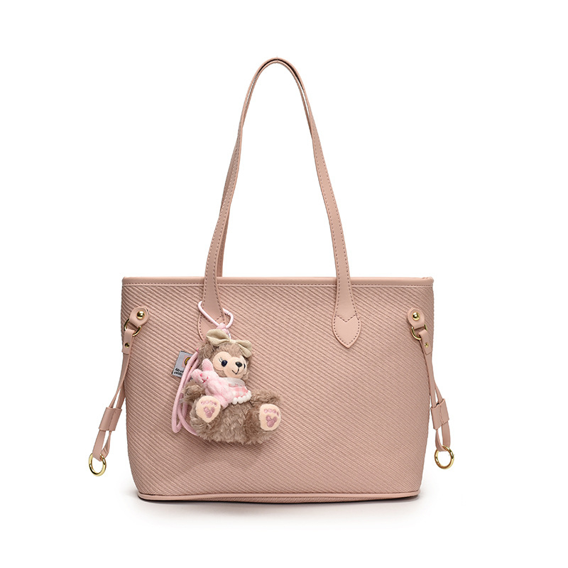 Τσάντα Tote από PU για Αναψυχή και Ταξίδια, οριζόντιο τετράγωνο σχήμα, κλείσιμο με φερμουάρ, επένδυση πολυεστέρα, εσωτερικές θήκες (θήκη με φερμουάρ, θήκη για κινητό)