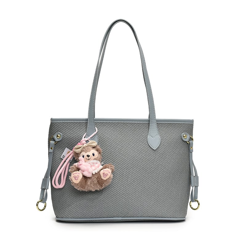 Τσάντα Tote από PU για Αναψυχή και Ταξίδια, οριζόντιο τετράγωνο σχήμα, κλείσιμο με φερμουάρ, επένδυση πολυεστέρα, εσωτερικές θήκες (θήκη με φερμουάρ, θήκη για κινητό)