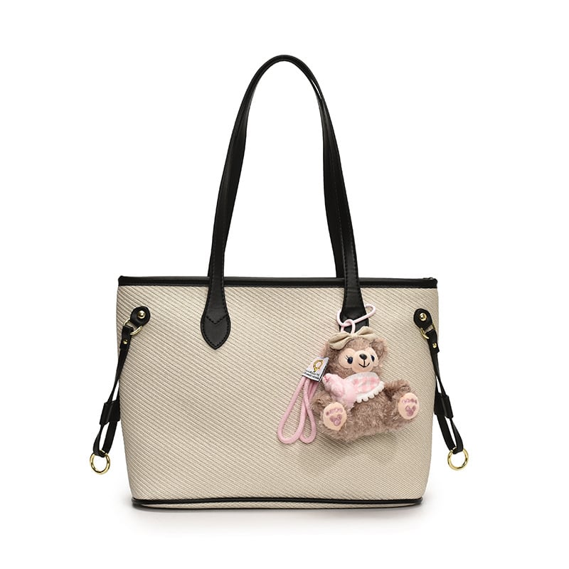 Τσάντα Tote από PU για Αναψυχή και Ταξίδια, οριζόντιο τετράγωνο σχήμα, κλείσιμο με φερμουάρ, επένδυση πολυεστέρα, εσωτερικές θήκες (θήκη με φερμουάρ, θήκη για κινητό)