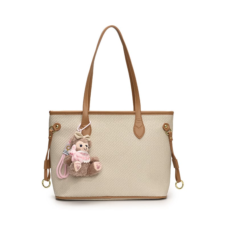 Τσάντα Tote από PU για Αναψυχή και Ταξίδια, οριζόντιο τετράγωνο σχήμα, κλείσιμο με φερμουάρ, επένδυση πολυεστέρα, εσωτερικές θήκες (θήκη με φερμουάρ, θήκη για κινητό)