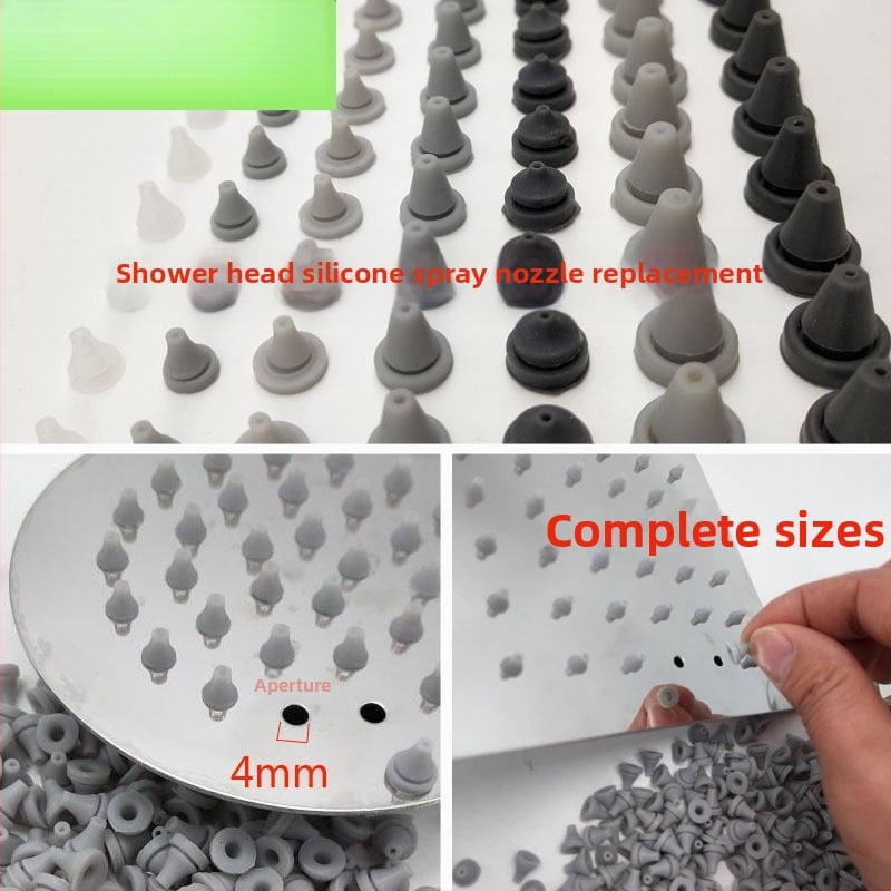 Sprchová silikónová tryska – vývod vody a hlava postrekovača, príslušenstvo
