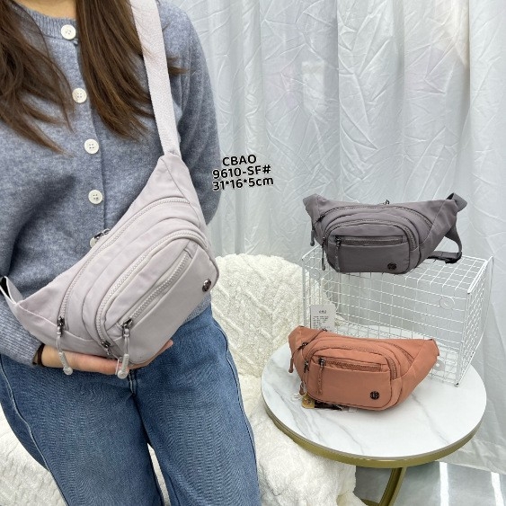 Geantă pentru femei Cheetah – ușoară, minimalistă, din nylon, căptușeală moale, închidere cu fermoar, buzunar ascuns cu fermoar, buzunar interior, primăvară 2026