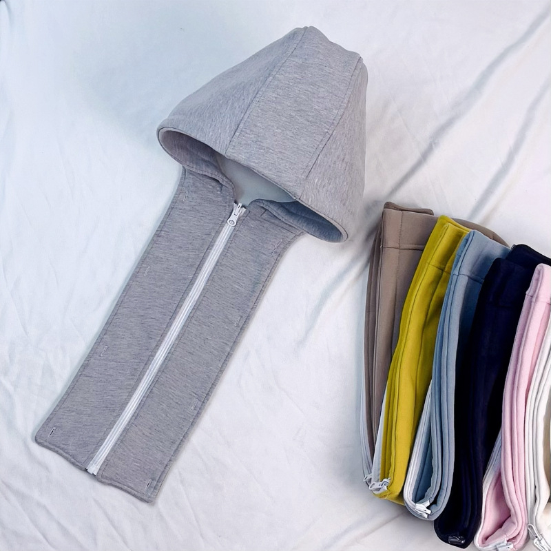 Odvojiva pamučna jakna s kapuljom – unisex, ležerni stil, jednobojni uzorak, podstava od mješovite tkanine, proljeće 2025