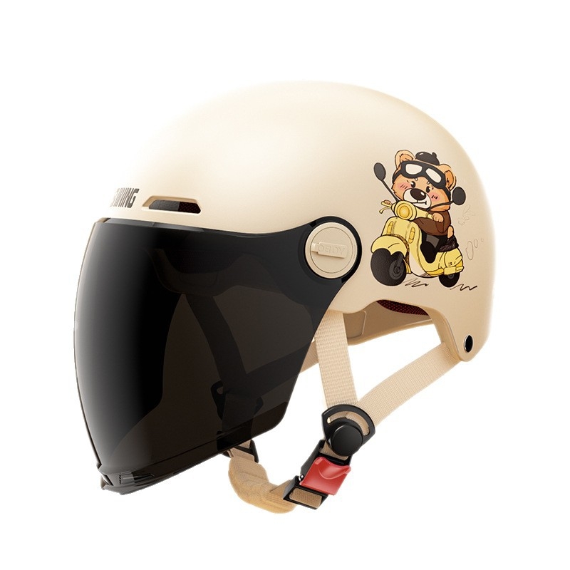 Μισό κράνος μοτοσικλέτας ABS, Unisex, όλες οι εποχές, 3C πιστοποίηση