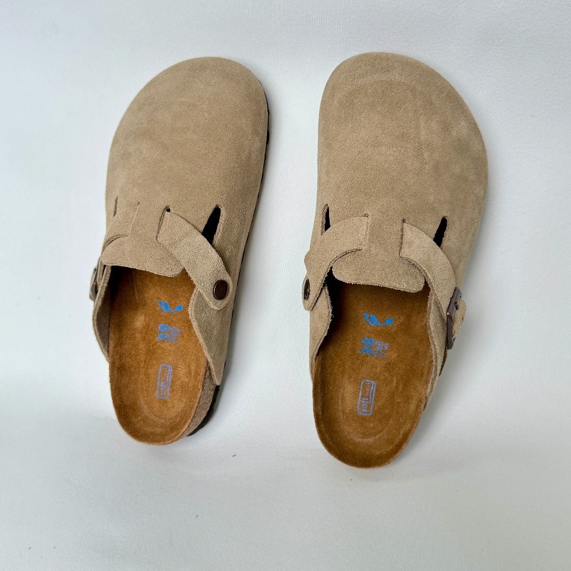 Унисекс мокасини с връх с капачка от естествена кожа, EVA подметка, дебелина на подметката 3–5 cm, лепена конструкция