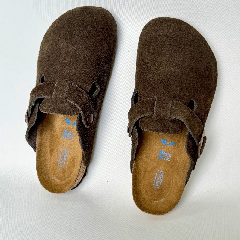 Унисекс мокасини с връх с капачка от естествена кожа, EVA подметка, дебелина на подметката 3–5 cm, лепена конструкция