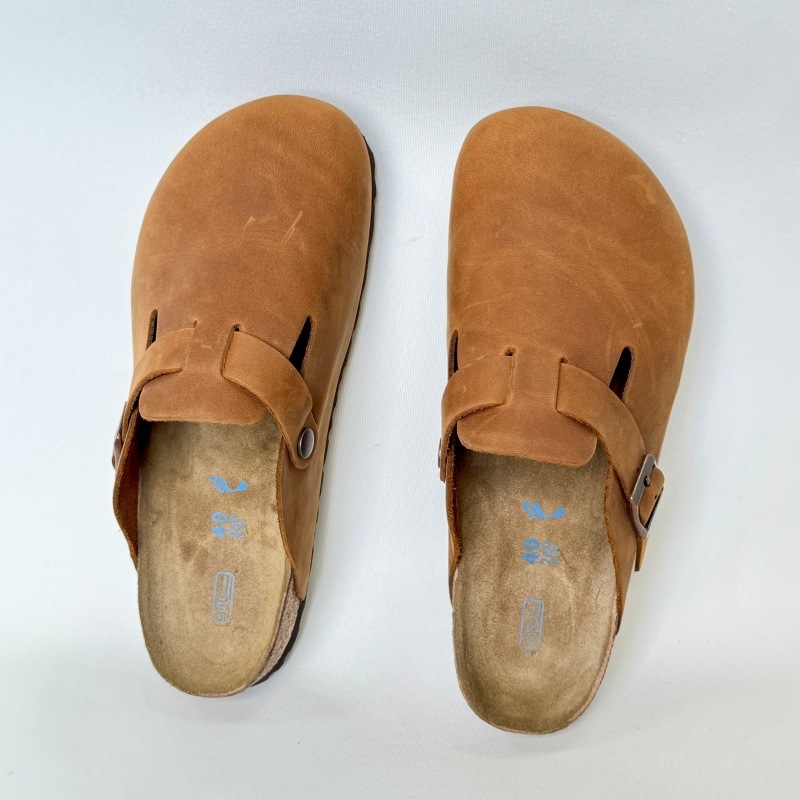 Унисекс мокасини с връх с капачка от естествена кожа, EVA подметка, дебелина на подметката 3–5 cm, лепена конструкция