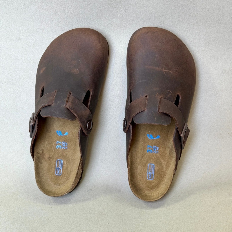 Унисекс мокасини с връх с капачка от естествена кожа, EVA подметка, дебелина на подметката 3–5 cm, лепена конструкция