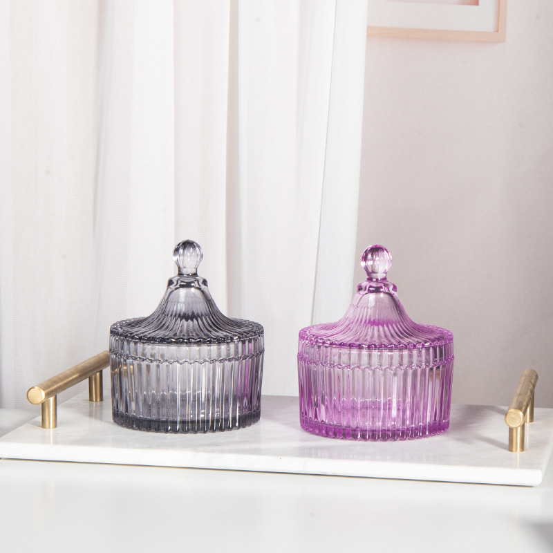 Isol Γυάλινο κουτί αποθήκευσης γραφείου, μοντέλο 0033, προστασία από τη σκόνη, καπάκι με διαμερίσματα