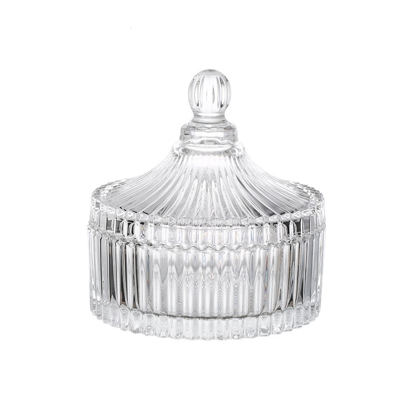 Isol Γυάλινο κουτί αποθήκευσης γραφείου, μοντέλο 0033, προστασία από τη σκόνη, καπάκι με διαμερίσματα