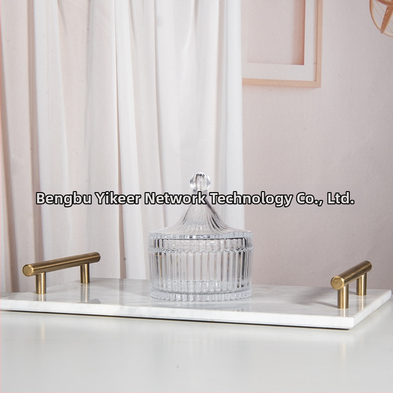 Isol Γυάλινο κουτί αποθήκευσης γραφείου, μοντέλο 0033, προστασία από τη σκόνη, καπάκι με διαμερίσματα