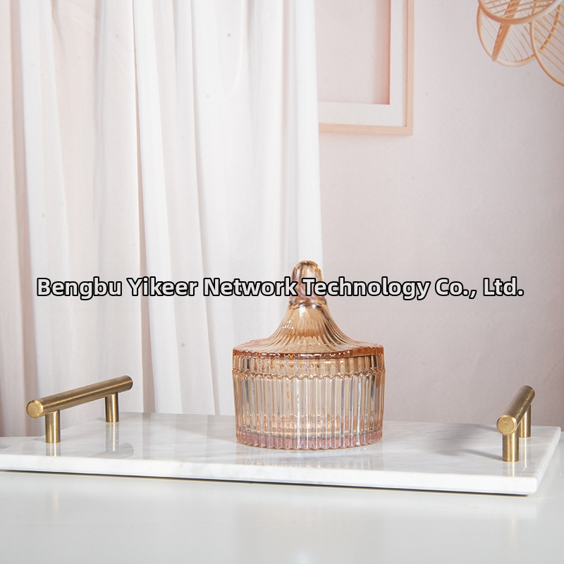 Isol Γυάλινο κουτί αποθήκευσης γραφείου, μοντέλο 0033, προστασία από τη σκόνη, καπάκι με διαμερίσματα