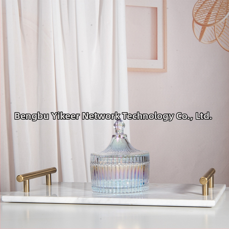 Isol Γυάλινο κουτί αποθήκευσης γραφείου, μοντέλο 0033, προστασία από τη σκόνη, καπάκι με διαμερίσματα