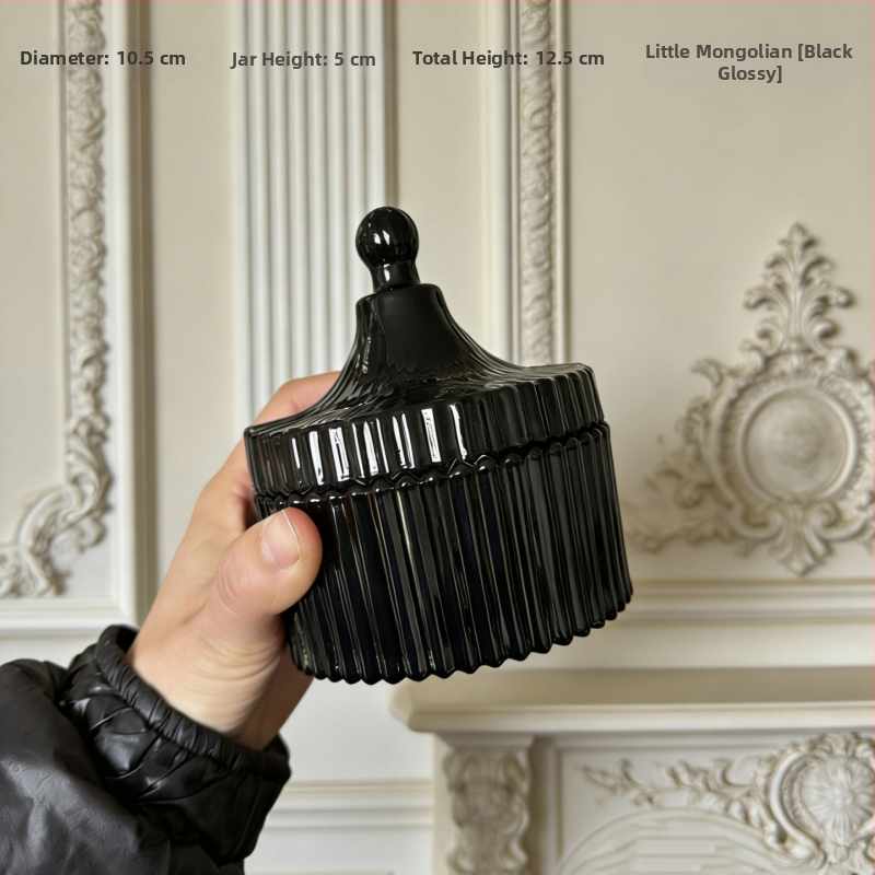 Isol Γυάλινο κουτί αποθήκευσης γραφείου, μοντέλο 0033, προστασία από τη σκόνη, καπάκι με διαμερίσματα