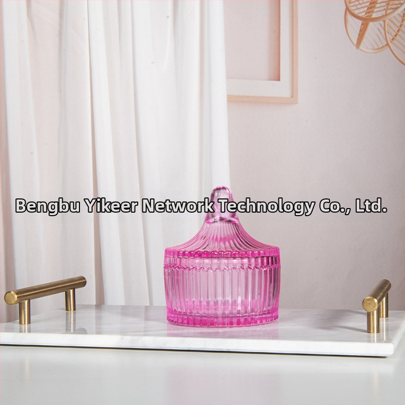 Isol Γυάλινο κουτί αποθήκευσης γραφείου, μοντέλο 0033, προστασία από τη σκόνη, καπάκι με διαμερίσματα