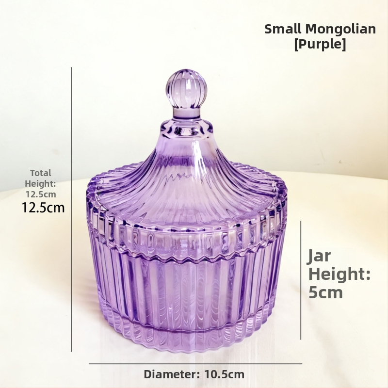 Isol Γυάλινο κουτί αποθήκευσης γραφείου, μοντέλο 0033, προστασία από τη σκόνη, καπάκι με διαμερίσματα