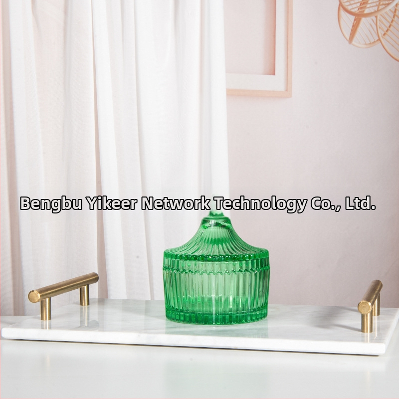 Isol Γυάλινο κουτί αποθήκευσης γραφείου, μοντέλο 0033, προστασία από τη σκόνη, καπάκι με διαμερίσματα