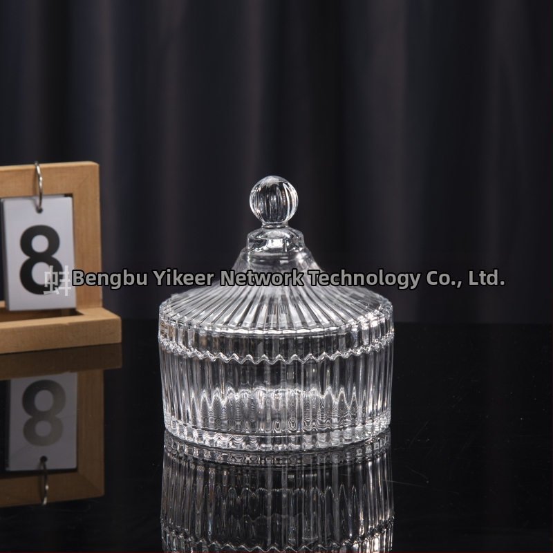 Isol Γυάλινο κουτί αποθήκευσης γραφείου, μοντέλο 0033, προστασία από τη σκόνη, καπάκι με διαμερίσματα