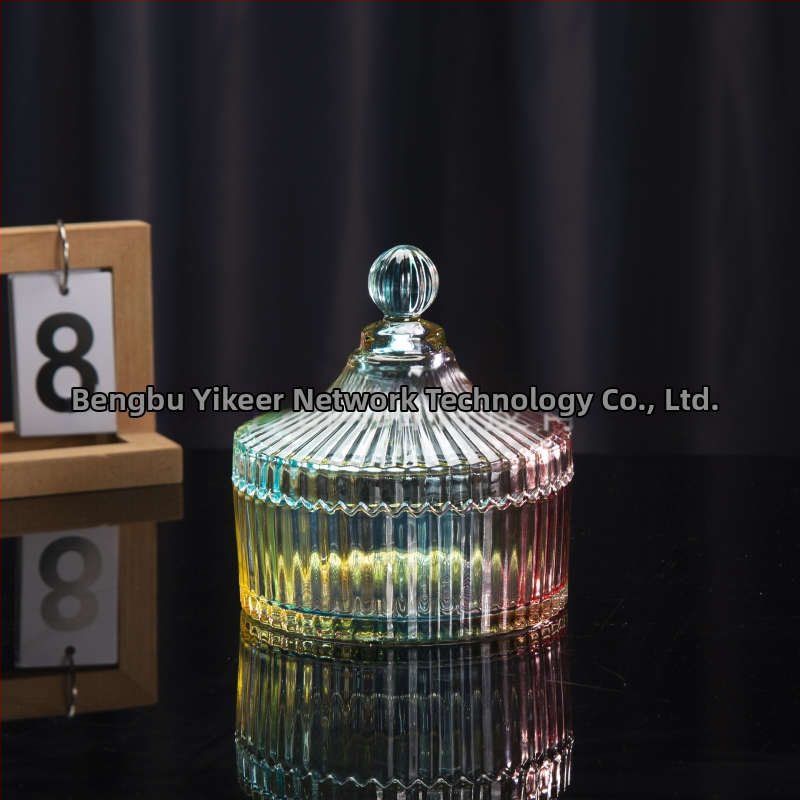 Isol Γυάλινο κουτί αποθήκευσης γραφείου, μοντέλο 0033, προστασία από τη σκόνη, καπάκι με διαμερίσματα