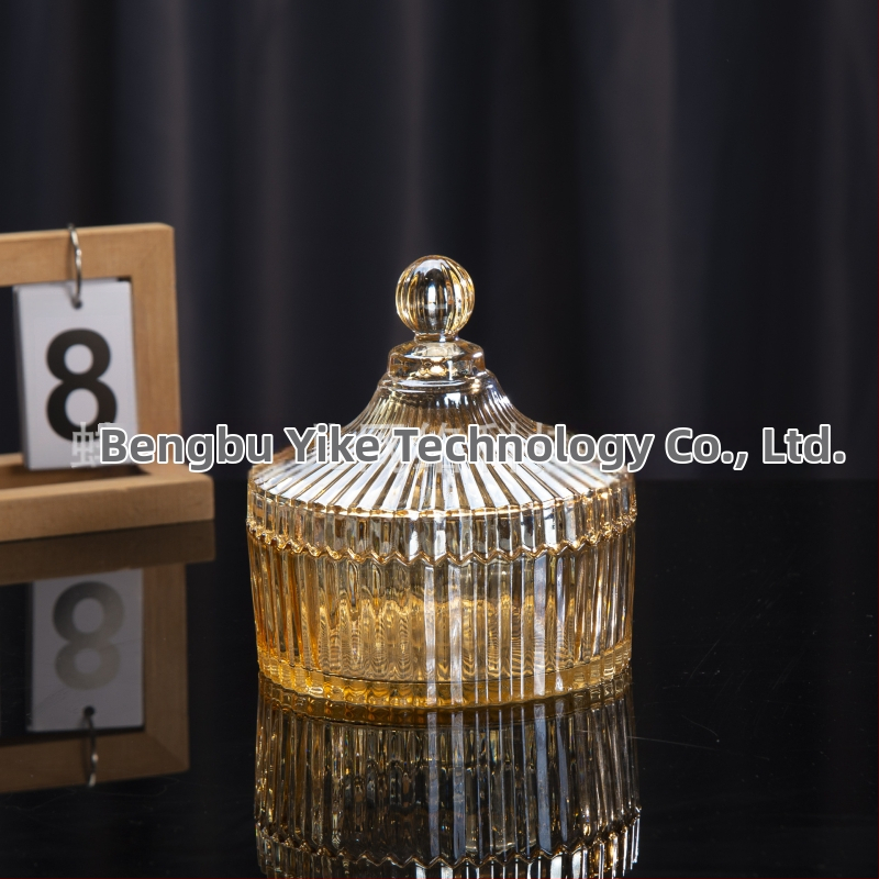 Isol Γυάλινο κουτί αποθήκευσης γραφείου, μοντέλο 0033, προστασία από τη σκόνη, καπάκι με διαμερίσματα