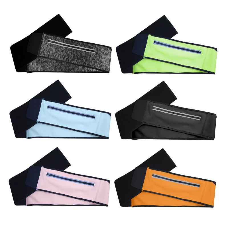 Geantă de talie sport, impermeabilă, Lycra, căptușită cu poliester, pentru activități în aer liber