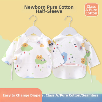 Βρεφικό τοπ από βαμβάκι με βελουδωμένη επεξεργασία, V-λαιμόκοψη, 95–100% βαμβάκι, από 0–12 μηνών, για όλες τις εποχές