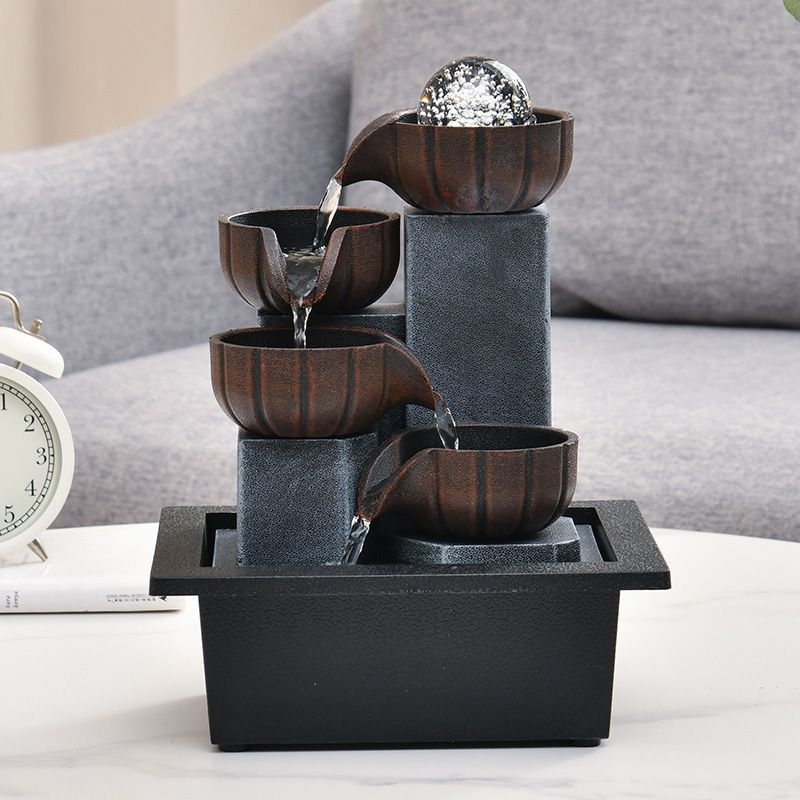 Десктоп фонтан украса – Смола – Лаконичен и модерен стил