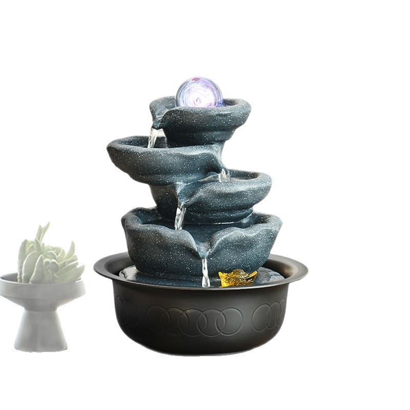 Десктоп фонтан украса – Смола – Лаконичен и модерен стил