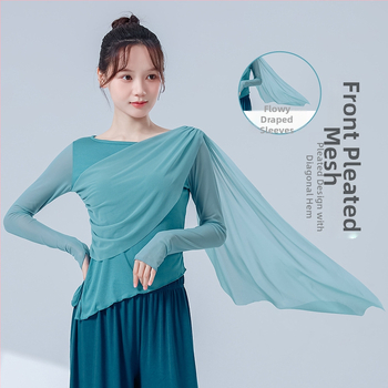 Modern tánc felső hosszú ujjú, spandex anyagból, belső rayon bélés, tavasz–ősz tánchoz, hip-hop, balett és néptánc