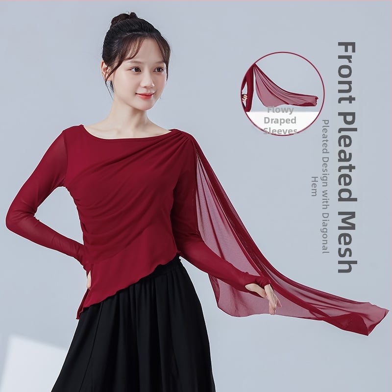 Modern tánc felső hosszú ujjú, spandex anyagból, belső rayon bélés, tavasz–ősz tánchoz, hip-hop, balett és néptánc