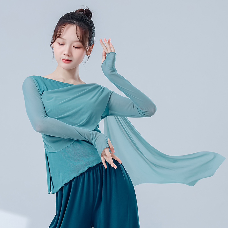 Modern tánc felső hosszú ujjú, spandex anyagból, belső rayon bélés, tavasz–ősz tánchoz, hip-hop, balett és néptánc