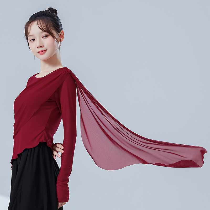 Modern tánc felső hosszú ujjú, spandex anyagból, belső rayon bélés, tavasz–ősz tánchoz, hip-hop, balett és néptánc