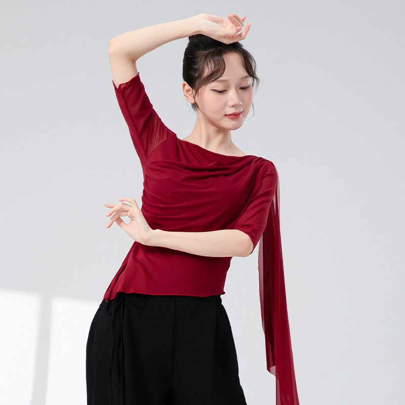 Modern tánc felső hosszú ujjú, spandex anyagból, belső rayon bélés, tavasz–ősz tánchoz, hip-hop, balett és néptánc