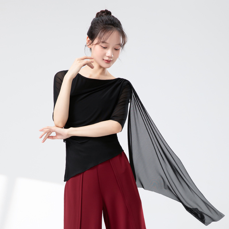 Modern tánc felső hosszú ujjú, spandex anyagból, belső rayon bélés, tavasz–ősz tánchoz, hip-hop, balett és néptánc