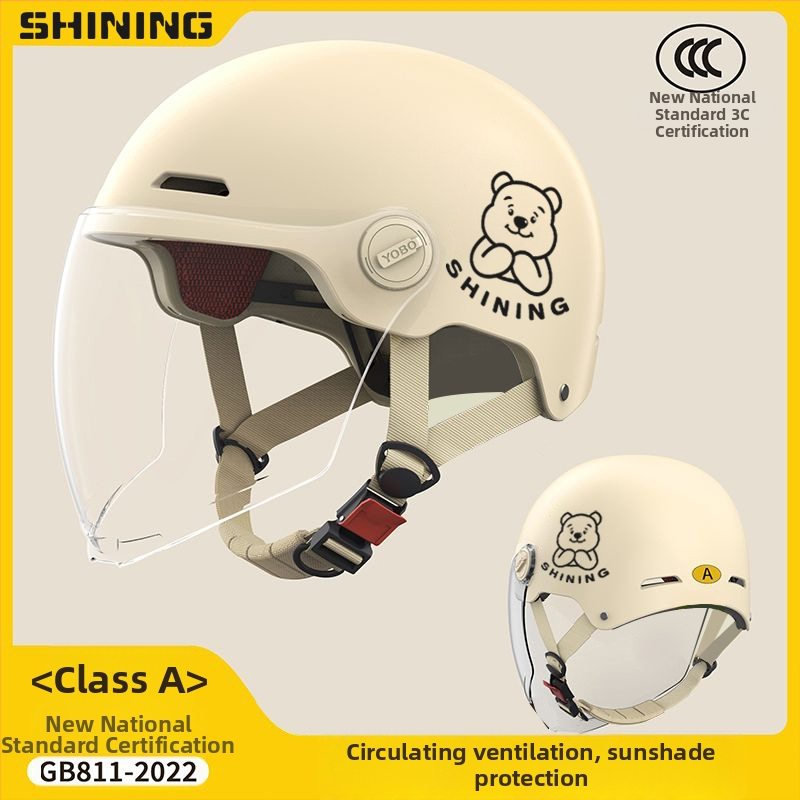 Κράνος για ηλεκτρικό ποδήλατο, ABS περίβλημα, 3C πιστοποιημένο, unisex ημι-κράνος, προστασία από τον ήλιο για όλες τις εποχές