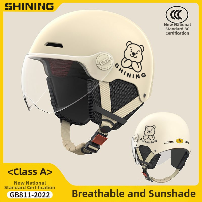 Κράνος για ηλεκτρικό ποδήλατο, ABS περίβλημα, 3C πιστοποιημένο, unisex ημι-κράνος, προστασία από τον ήλιο για όλες τις εποχές