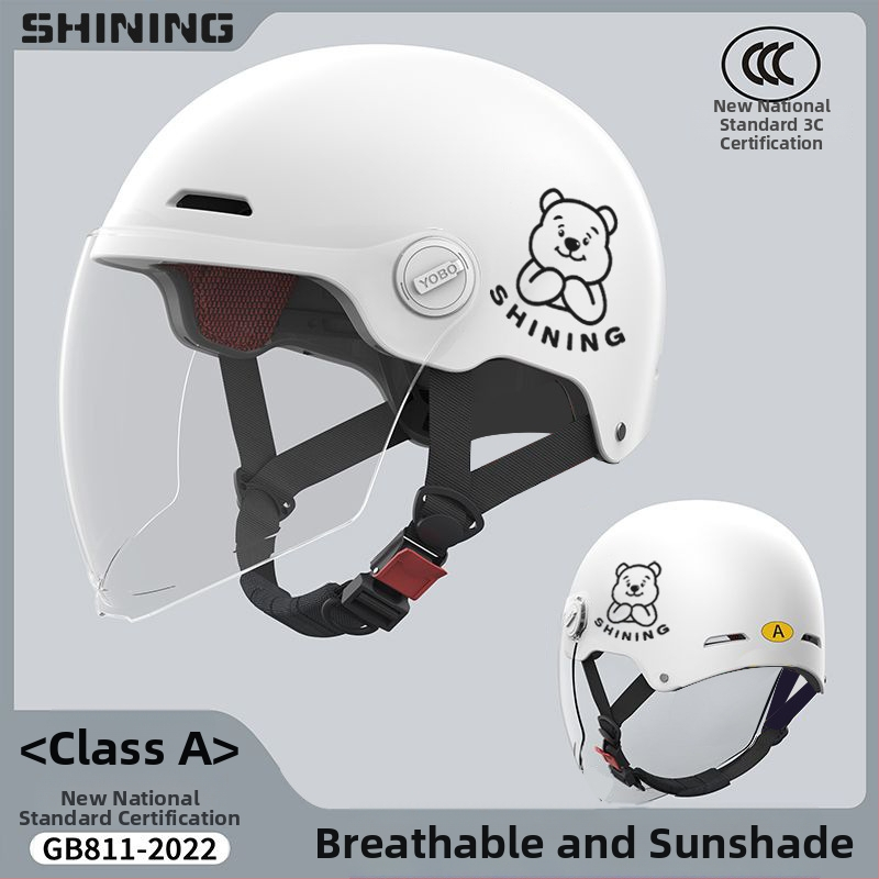 Κράνος για ηλεκτρικό ποδήλατο, ABS περίβλημα, 3C πιστοποιημένο, unisex ημι-κράνος, προστασία από τον ήλιο για όλες τις εποχές