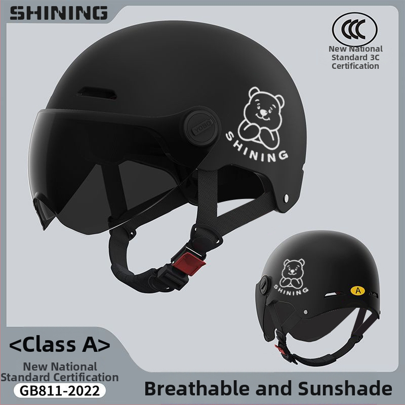 Κράνος για ηλεκτρικό ποδήλατο, ABS περίβλημα, 3C πιστοποιημένο, unisex ημι-κράνος, προστασία από τον ήλιο για όλες τις εποχές